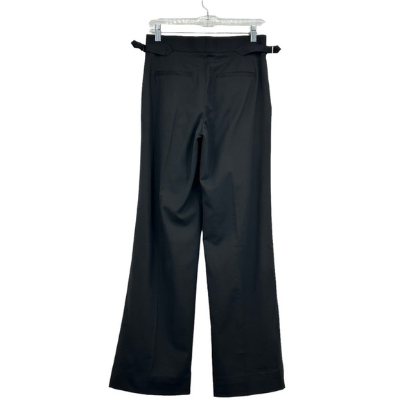 NEW  Everlane The ’80s Italian Wool Wide Leg Pants in Black Side Buckles Size 2 - Picture 5 of 11